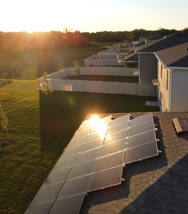 Solar services for florida homes SunVena installing solar panels on florida home